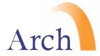 Arch charity logo, supporting disadvantaged people throughout North Staffordshire.