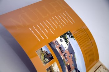 Brochure printed for one of Muller Properties developments.