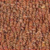 Rust coloured quality carpet.