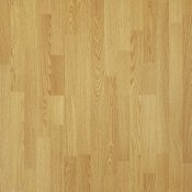 Laminate flooring, natural oak effect.