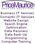 Business and 
domestic IT  support, website design and search engine optimisation, data backup and data recovery, computer training.
