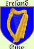 Ireland's Coat of Arms - click for a larger image and to view the coats of arms and information about Irelands ancient Provinces of Connaught, Leinster, Munster and Ulster.