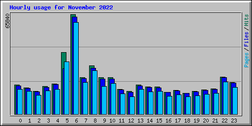 Hourly usage for November 2022