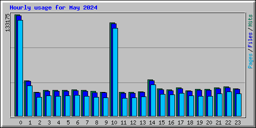 Hourly usage for May 2024