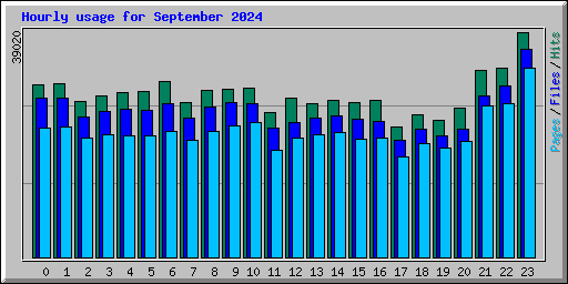 Hourly usage for September 2024