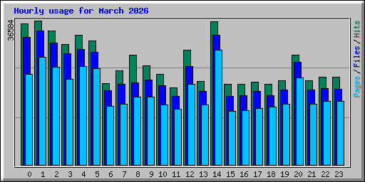 Hourly usage for March 2026